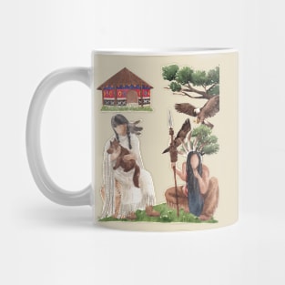 Native American Couple Mug